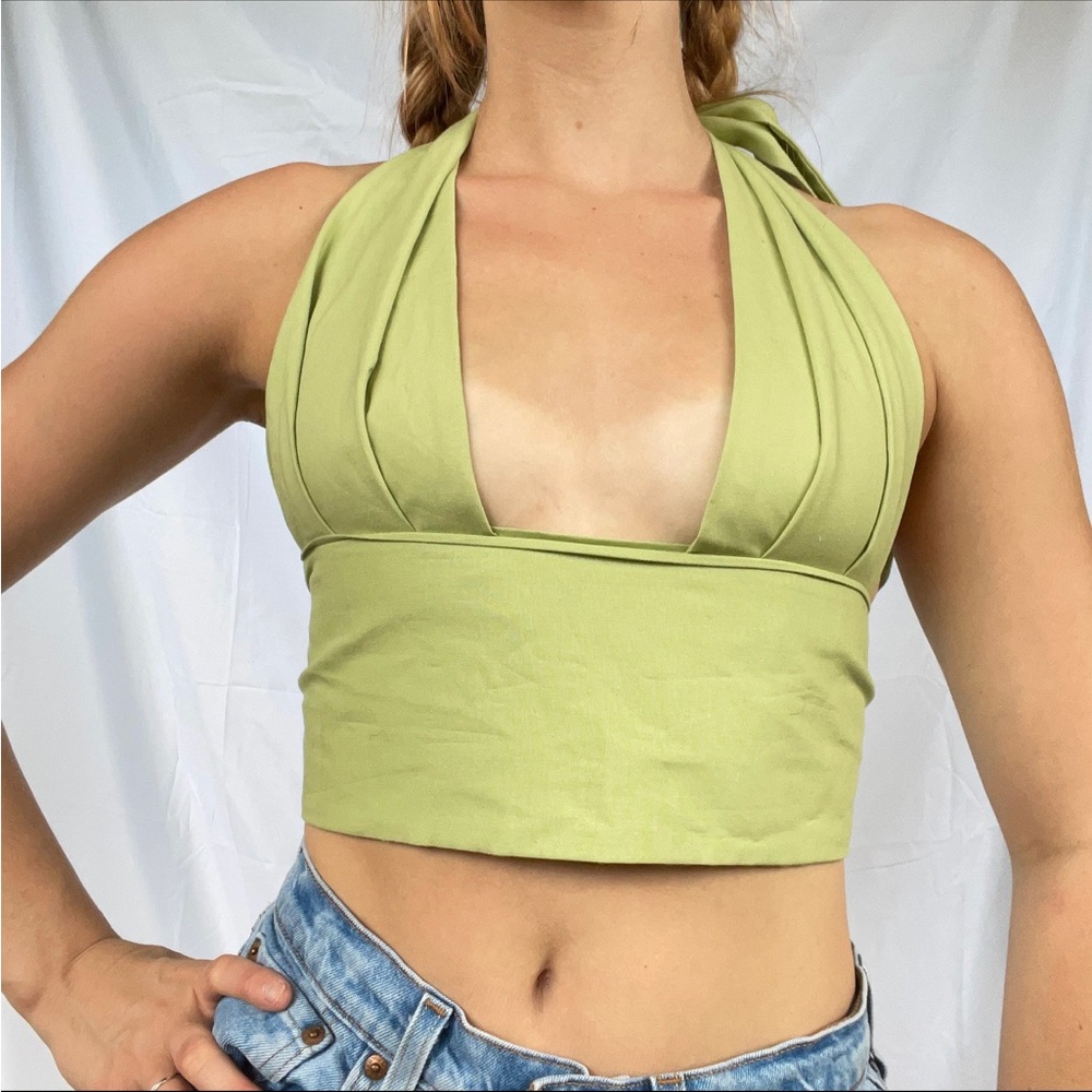 Sage Green Halter Top
